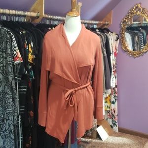 Burnt Orangle Tie Cardigan XL